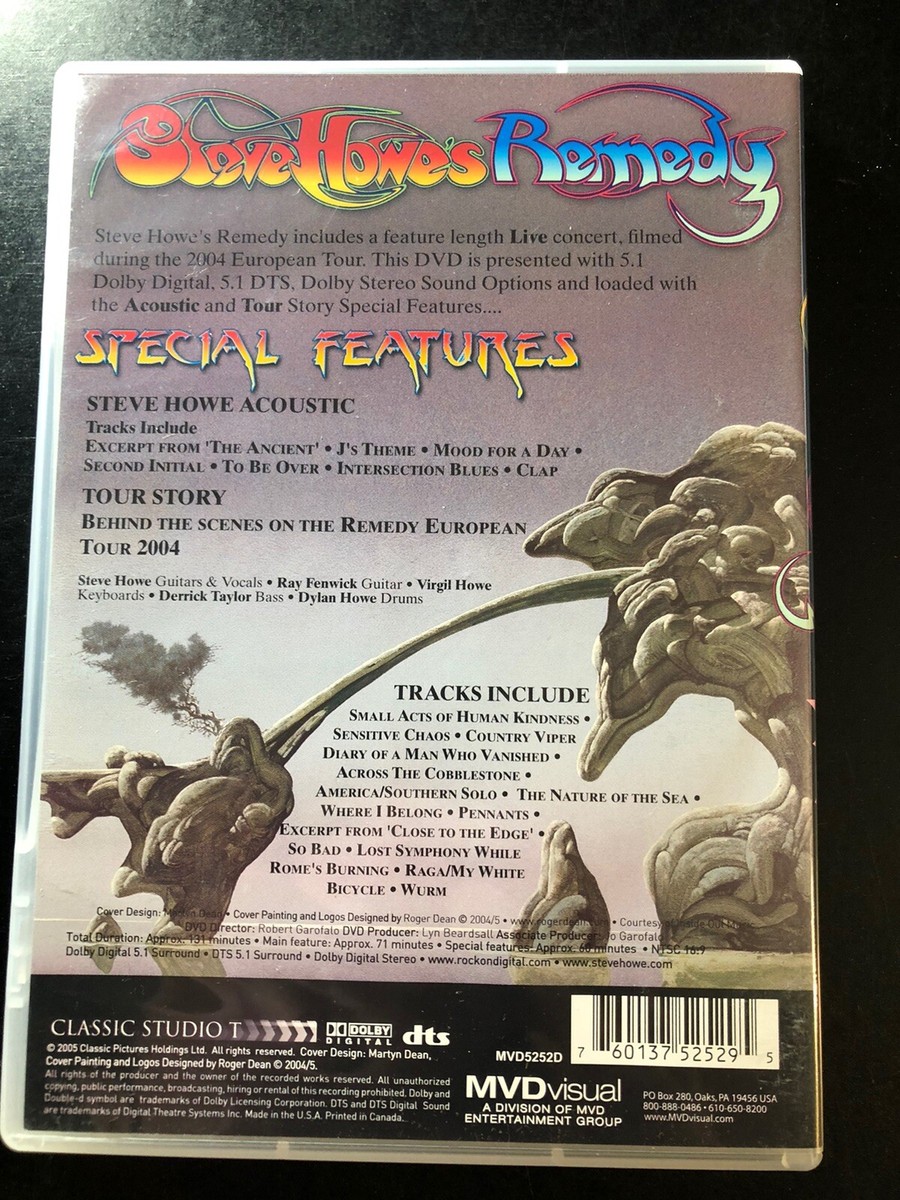 Steve Howes Remedy Live (DVD, 2014) 5055544207489| eBay 