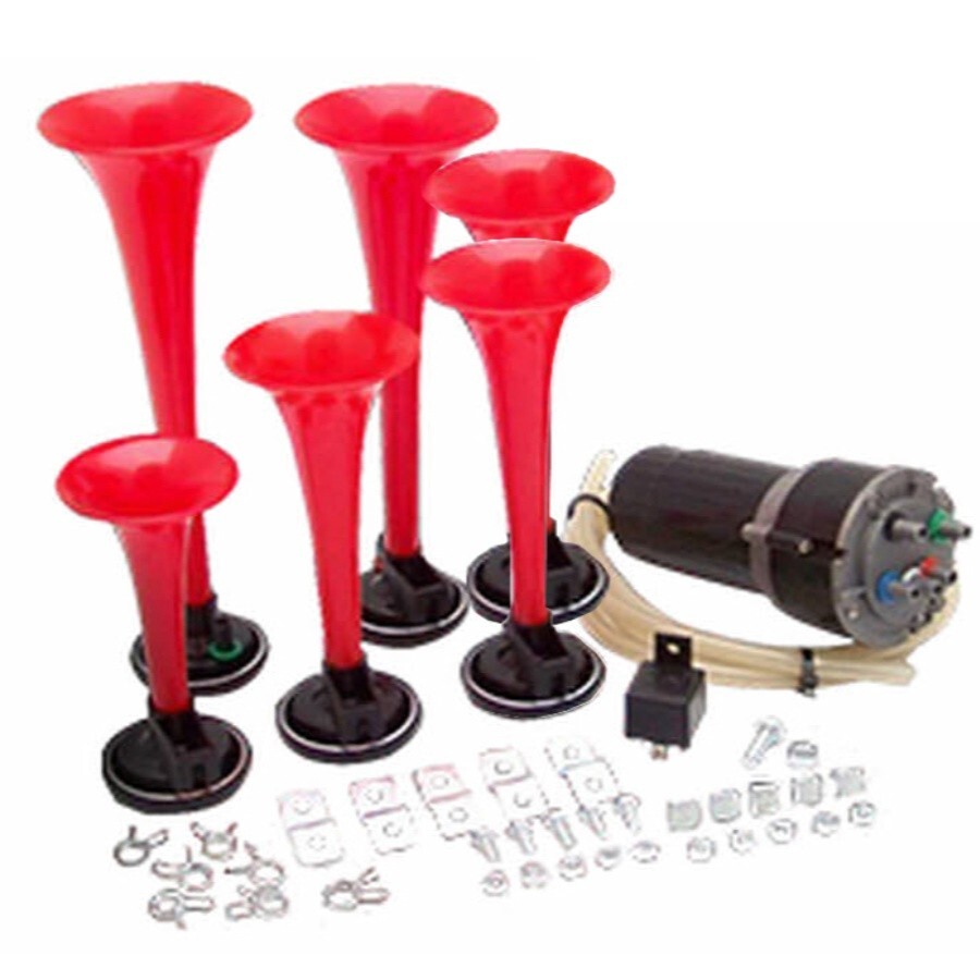 Musical AIR Horns EL ALMA LLANERA Venezuela Tune 6 Trumpets Compressor See Video