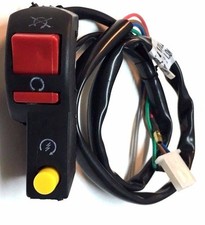 4 WIRE HANDLEBAR STARTER POWER SWITCH W/ 2 PLUGS DIRT BIKE ATV