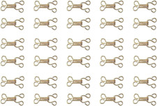 30 Pairs Sewing Hooks and Eyes Closures Metal Small 1.7 Cm Bra Hook for Clothing