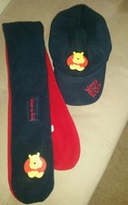 Winnie the Pooh Hat and Scarf from Disney Fleece Embroidered FREE SHIP