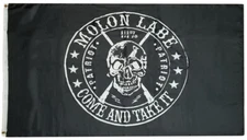 3x5 Molon Labe Come & Take It Patriot Woven Poly Nylon 3'x5' Flag Banner