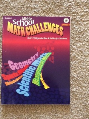 Middle School Math Challenges by Joseph P. Wright (2001, Paperback)