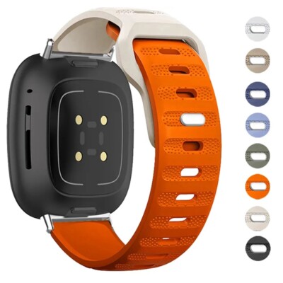 Silikon Uhrenarmband Armband Ersatz Sport Band Für Fitbit Sense 2 1 Versa 4 3