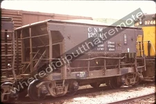 Original Slide Chicago & North Western CNW 120011 Ore Car Proviso IL 8-74 (Y9)