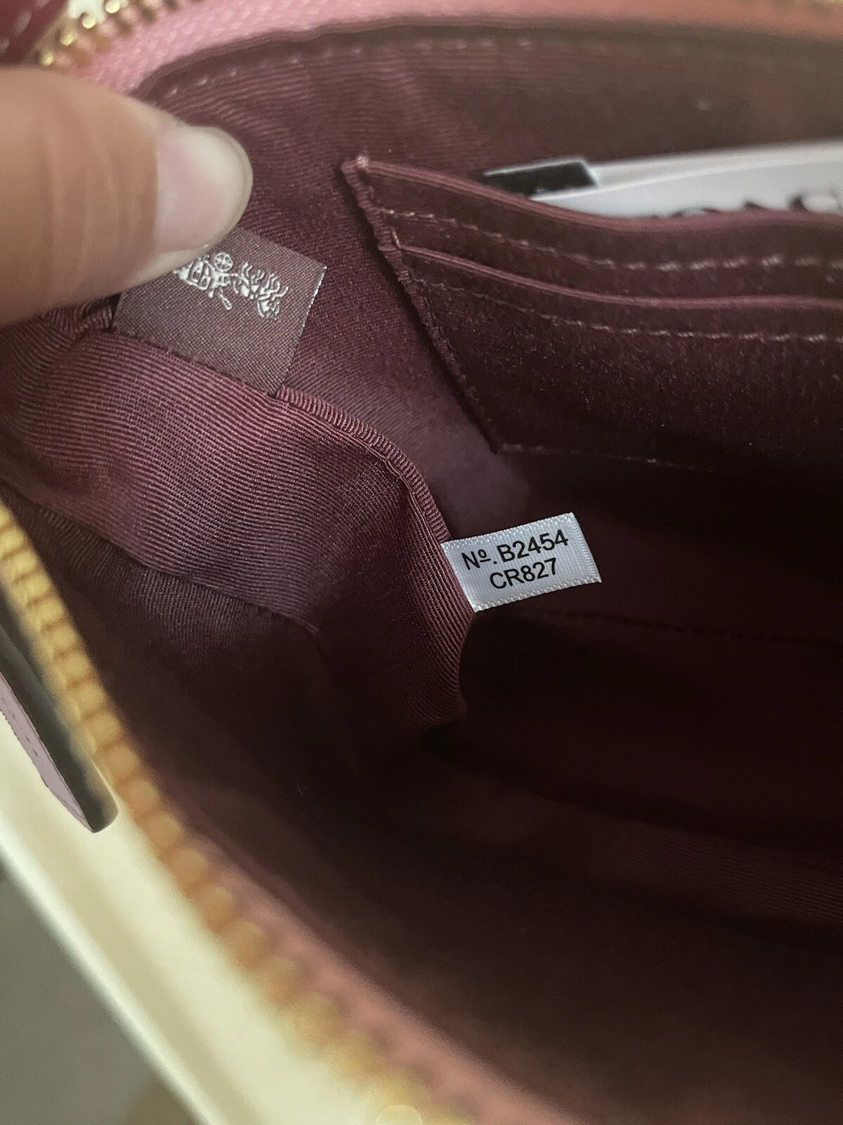 COACH Carrozza Nolita 19 nuova con etichetta con stampa ciliegia CR827 (spedizione veloce)