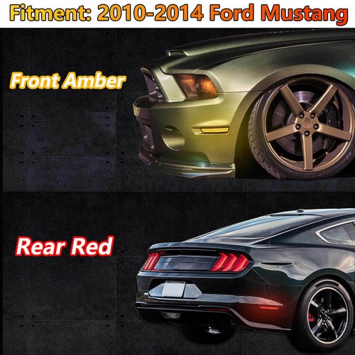 4pcs Seitenbegrenzungsleucht Seitenlicht Blinker Für Ford Mustang 2010-2014 - Picture 7 of 9