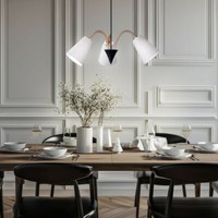 Decken HäNge Leuchte Wohn Ess Zimmer Pendel Lampe Stoff Strahler Flexo Strahler