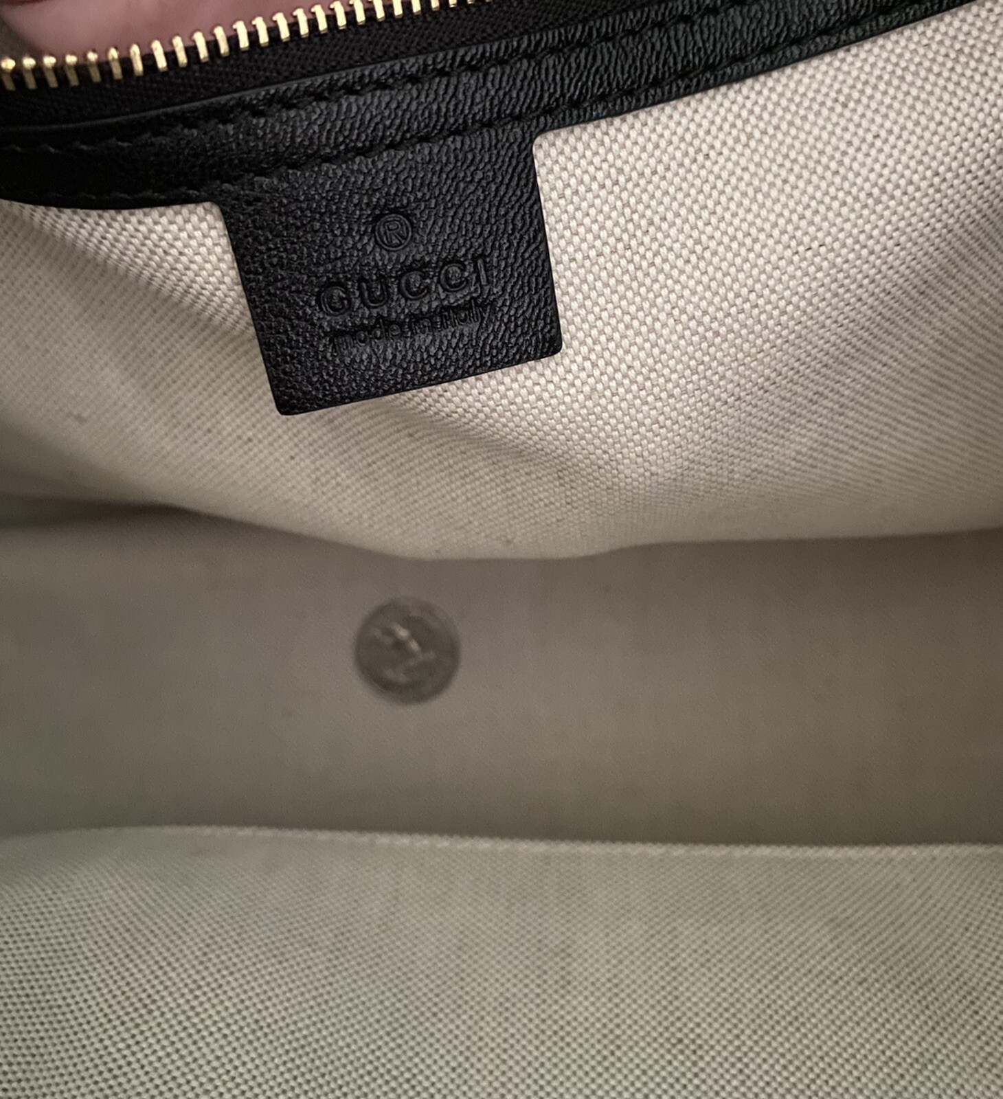 Authentic GUCCI Horsebit 1955 black leather Tote/Sale… Gem