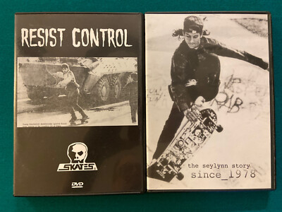 Lot of 2 Skateboarding DVD Skull Skates Resist Control Seylynn Story Since 1978