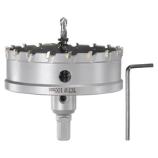 Metal Hole Saw  Carbide Cutter 100mm 4" Dia for Stainless Steel Metal