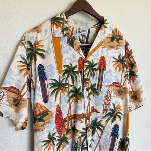 Aloha Republic Surfboard Hawaiian Shirt Size Men's Large - Picture 4 of 7