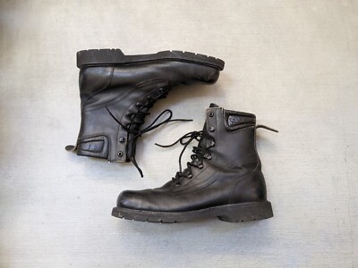 Heschung 1934 Black Leather Lace-Up Combat Boots Men\'s Size 11.5 Heschung, French shoemaker since 1934 – Heschung & Cie main image 3