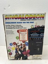 Karaoke Boombox LONESTAR K-5 SINGALODEON 2 Bay Cassette Machine Vintage