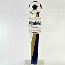 Modelo Especial Cerveza 1925 Futbol/Soccer Ball topper beer tap handle 11.5"