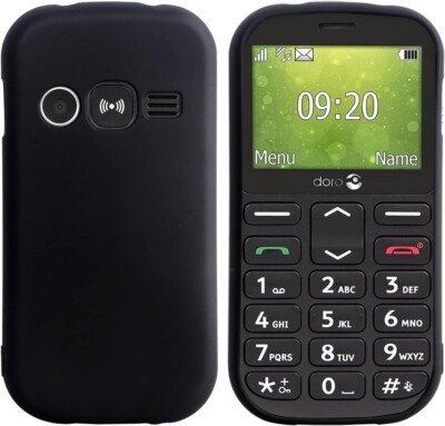 For Doro 1370 Case, Slim Shockproof Silicone Armor Gel Phone Cover