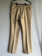Vintage 80s Wrangler Western Cowboy Beige Pants 36x33 82TN