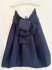 la perla back bow corset dress