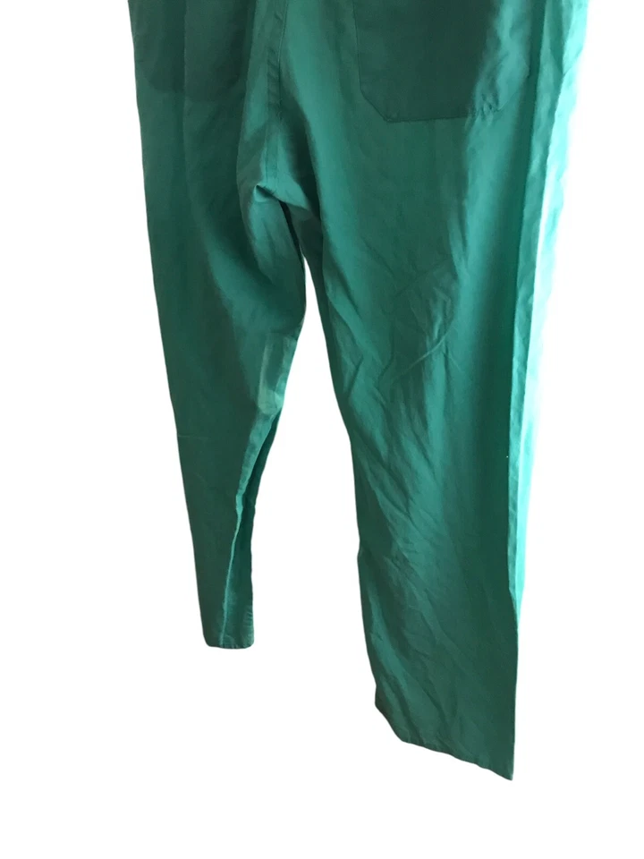 Lote de 2 Pantalones Exfoliantes Unisex Pequeños Sólidos Cordón Azul Verde Ligero Foto 3 de 4