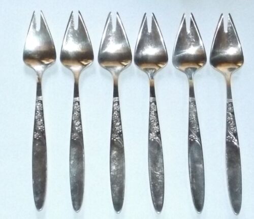 SPLAYDS Christine by Grosvenor Set 6 Silverplate EPNS Vintage Cutlery - Picture 1 of 2