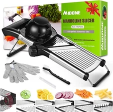 Adjustable Stainless Steel Mandoline Food Fruit Vegetable Slicer Cutter Chopper