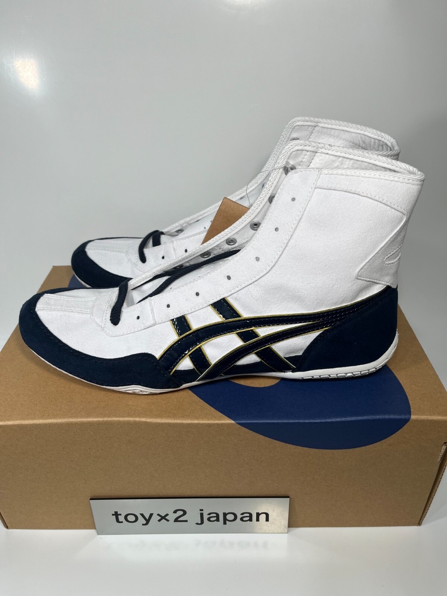 1083A001 ASICS Wrestling Shoes White×Navy×Gold EX-EO Successor