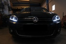 Coppia Fari Fanali Tuning Golf 6 VI 2008>2013 ottica 7.5 Look freccia dinamica