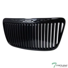 Topline For 2011-2014 Chrysler 300/300C Vertical Front Hood Bumper Grille - Blk