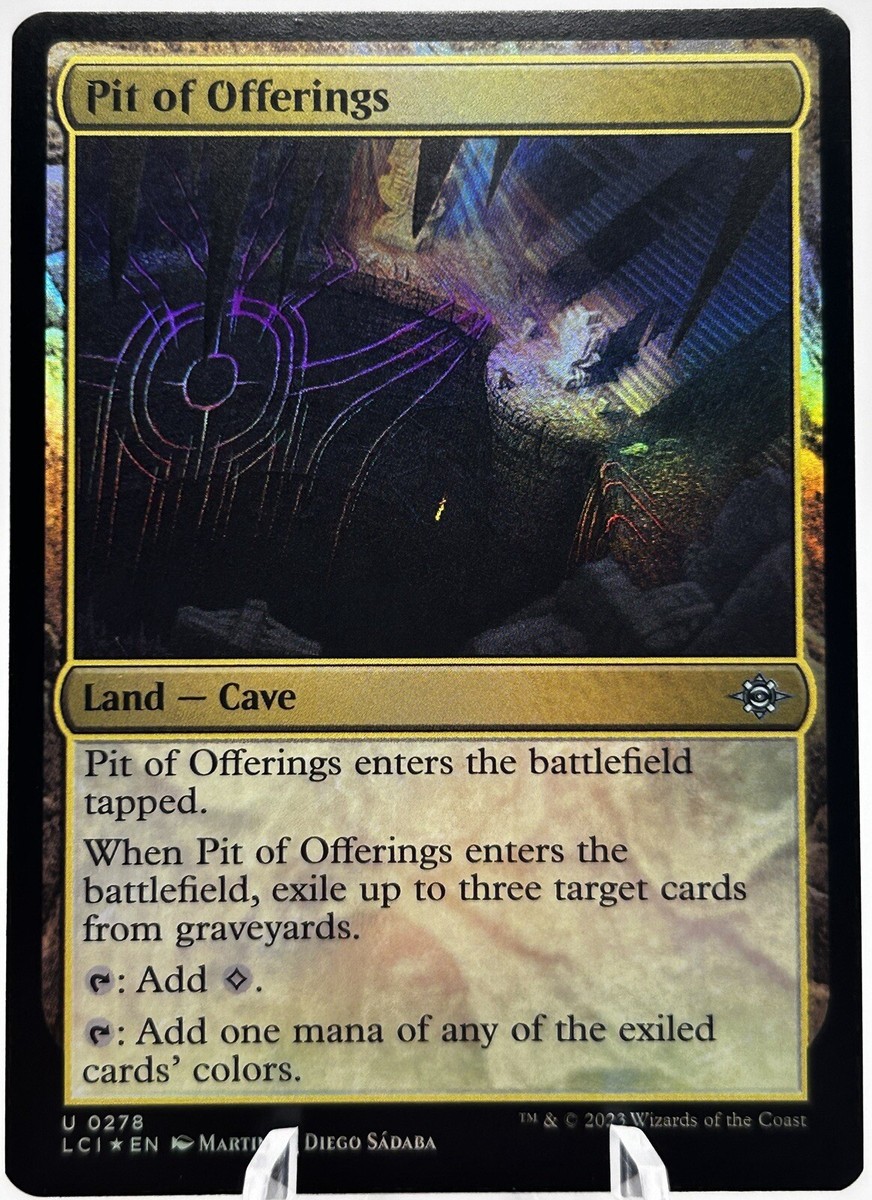 mtg bonus card burnt offering Pit of Offerings 0278 Foil The Lost Caverns of Ixalan LCI MTG NM