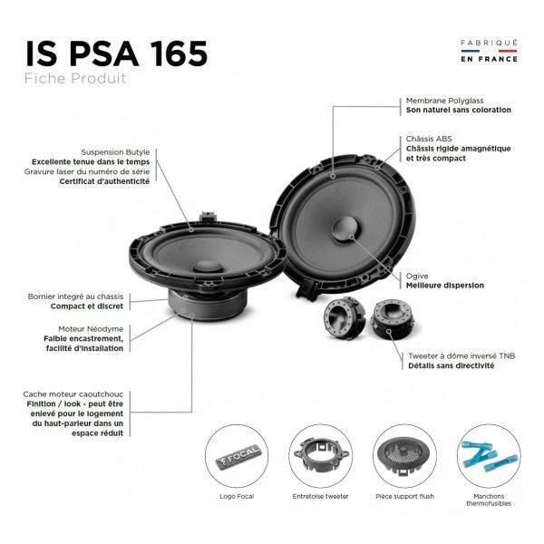 Haut-parleur Focal IS-PSA-165 compatible avec Citroen, Peugeot, Opel, Toyota, DS - Photo 3/4