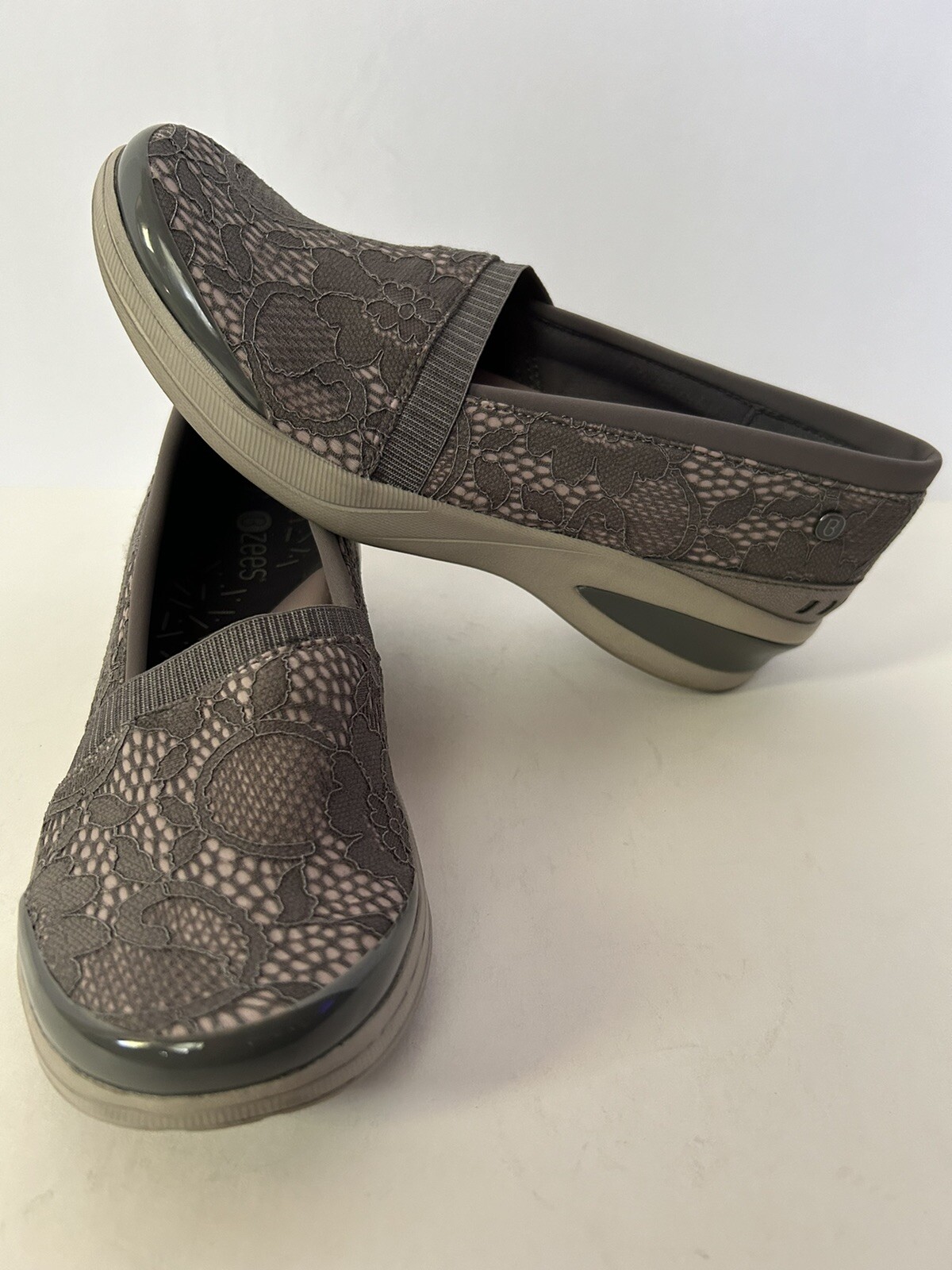 Bzees Flirty Cloud Technology Dark Grey Slip On W… - image 14