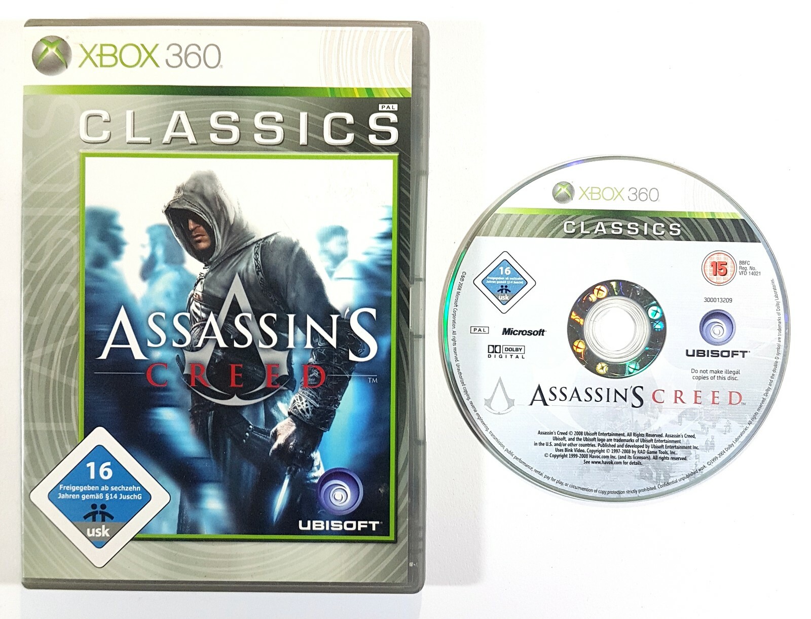 Microsoft XBOX 360 game ASSASSIN'S CREED German PAL Original Packaging