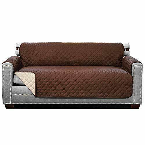 Faux Leather Stretchy Sofa Seat Cushion Cover Chair Couch Loveseat Slipcovers in , 27.5 H x 25 W x 9 D Latitude Run Fabric: Brown