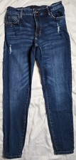 Kendall + Kylie Blue Women's Jeans The Ultra Babe Skinny Size 27 Distressed