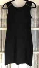 Aqua women's S dress black zipper straight cocktail