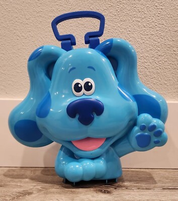 Blues Clues Take Along Friends Carry Case Only 12'' x 11'' Nickelodeon Blue Empty