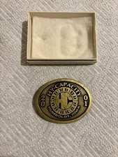 Vintage HY-CAPICITY Humboldt, Iowa 2001 Limited Edition Brass Belt Buckle NOS