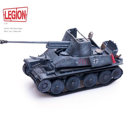12023LB 1:72 scale Sd.Kfz.139 Weasel III Tank Destroyer alloy model collection