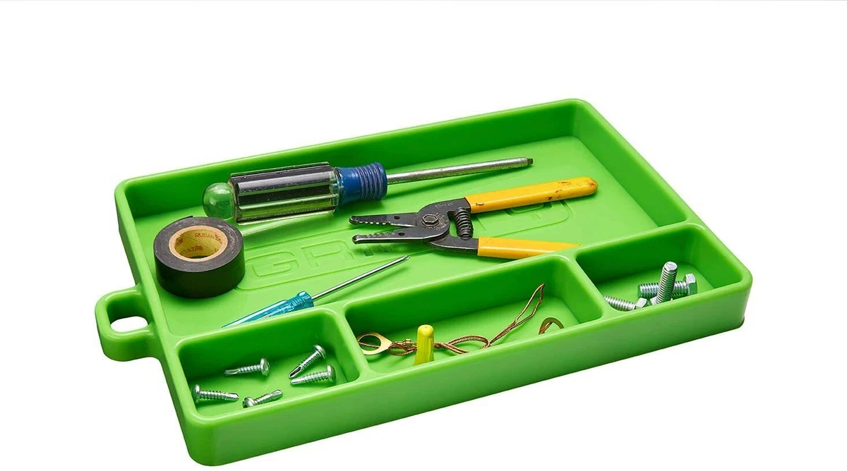 Premium Silicone Tool Tray, Flexible, Portable Box Organizer, Easy