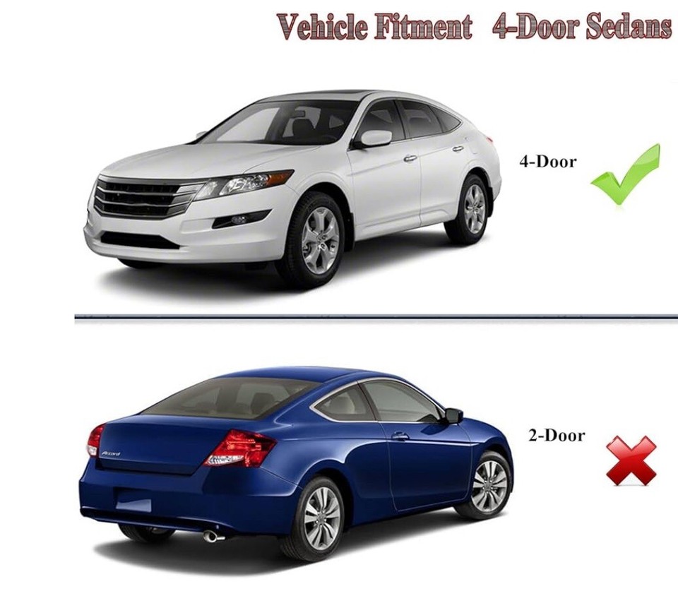Window Molding Trim for Honda Accord 200812, 4Door, Chrome