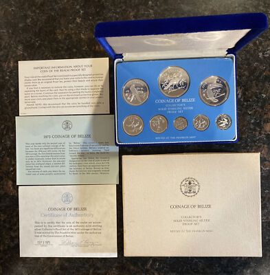 ベリーズ　1ドル〜1セントプルーフ銀貨　1975年　6枚まとめ ベリーズ 1ドル〜1セントプルーフ銀貨 1975年 6枚まとめ - メルカリ