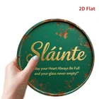 Vintage Irish Blessing Green Aluminum Tin Metal Signs Home Décor 8x8