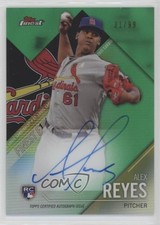 2017 Topps Finest Firsts Green Refractor 31/99 Alex Reyes #AR Auto 0ut