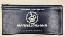 Vintage Bank Deposit Money Bag - Marine Midland Bank of Southeastern New York