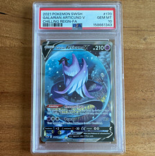 Pokemon Galarian Articuno V 170/198 Chilling Reign Full Art Holo EN PSA 10 on eBay