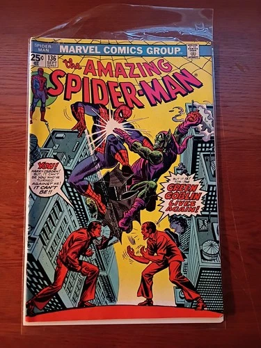 AMAZING SPIDER-MAN #136 (1974) VG+ To FN 1ST APP HARRY OSBORN GREEN GOBLIN