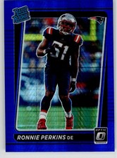 Ronnie Perkins 2021 Donruss Optic Blue Scope 283 New England Patriots Rookie