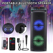 10000W Portable Bluetooth Speaker Subwoofer Heavy Bass Sound System Party Remote
