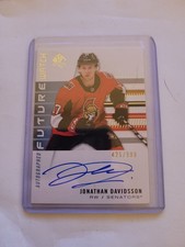 JONATHAN DAVIDSSON FUTURE WATCH AUTO FROM THE 19/20 SP AUTHENTICS 425/999