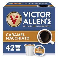 Caramel Macchiato Flavored, Medium Roast, 42 Count, Single Serve Coffee Pods for